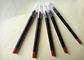 ดินสอเขียนลิปสติกสีแดงติดทนนาน PVC ประสิทธิภาพสูงแบบเรียบง่าย ISO