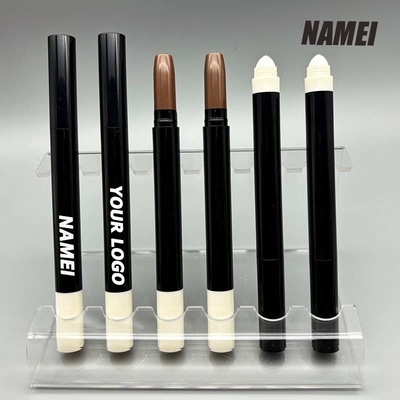 ราคาดี กล่องเครื่องสําอางใหม่ 4 กรัม สีขาวชมพู ช็อปสติ๊ก สีลิปสติ๊กปากกา ท่อพลาสติกที่มีชิปเปอร์และแปรงผ้าใบ ออนไลน์