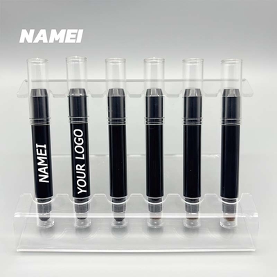 ราคาดี สีดวงตาปากกาไม้ 2 ใน 1 กระปุกดินสอสีดวงตาสองปลายที่มีสปองสําหรับการบรรจุเครื่องสําอาง ออนไลน์
