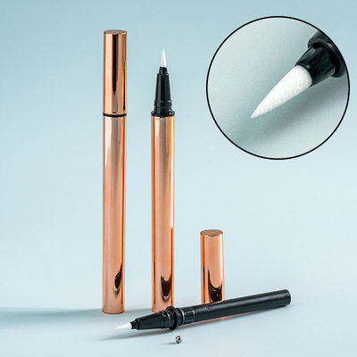 ราคาดี ท่อเครื่องสําอางมืออาชีพ eyeliner แพ็คเกจเปล่า กระบอกสั่น ทองเหลว eyeliner ท่อการบรรจุ eyeliner Custom ออนไลน์
